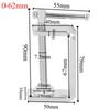 2 PCS Wide Jaw Opening C Clamp Multiple Sizes Carbon Steel Woodworking Clamp Tiger Clamp