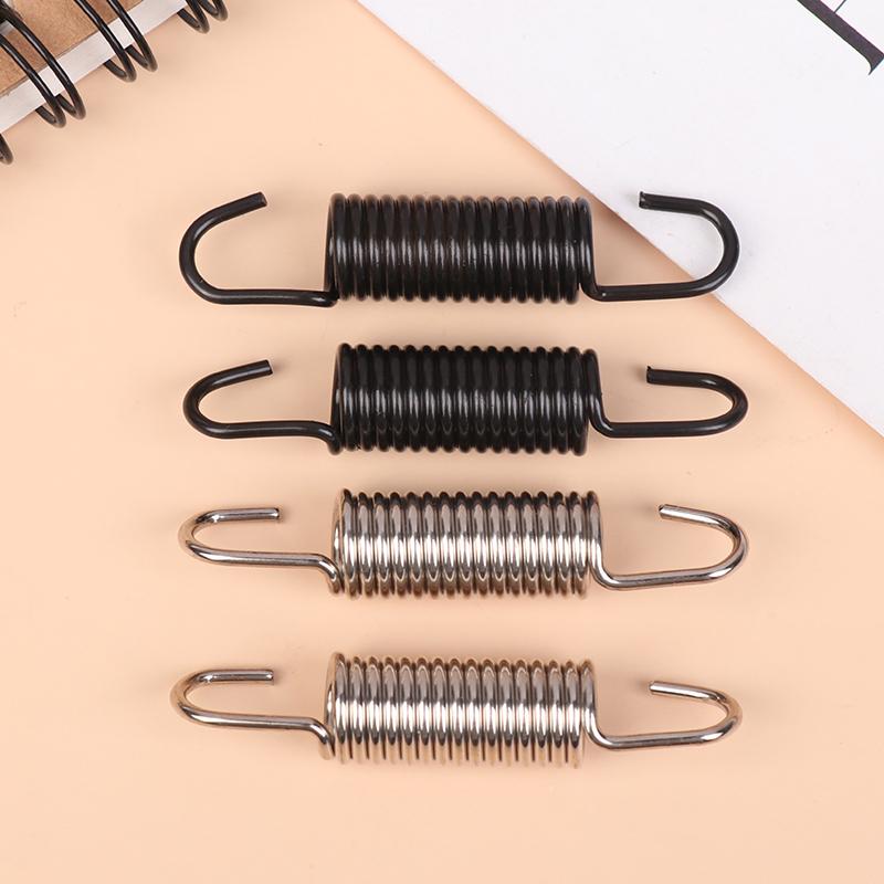 2Pcs Motorcycle Stainless Steel Spring Hooks Motorcycle Modified Exhaust Spring Pull Reed With Hook Engine Accessories