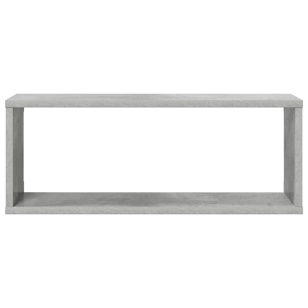 Vidaxl Półki Ścienne Kostki 4 Szt., Szarość Betonu, 60X15X23 Cm