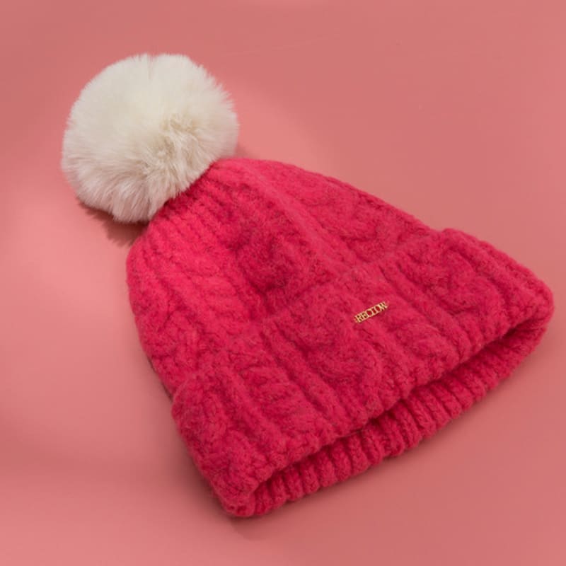 RECLOW RECLOW Knit Drop Beanie Pink