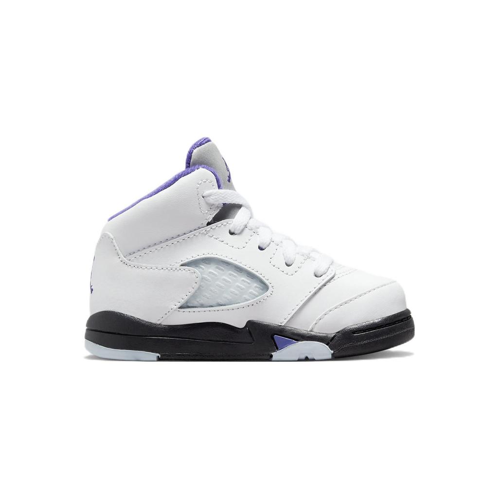 Air Jordan 5 Retro TD Concord Baby Sneakers White Black Dark-Concord 440890-141