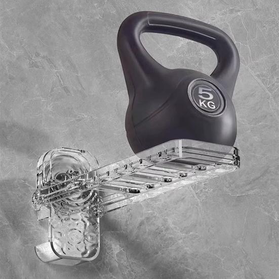 Adjustable Height Coat Hanger Strong Adsorption 5kg Load Garment Hanger Suction Cup Hook Hanger Holds 6 Clothes