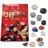 24 Day Christmas Countdown Calendar Funny Stones Natural Gemstone Collection Scientific Christmas Gifts For Kids