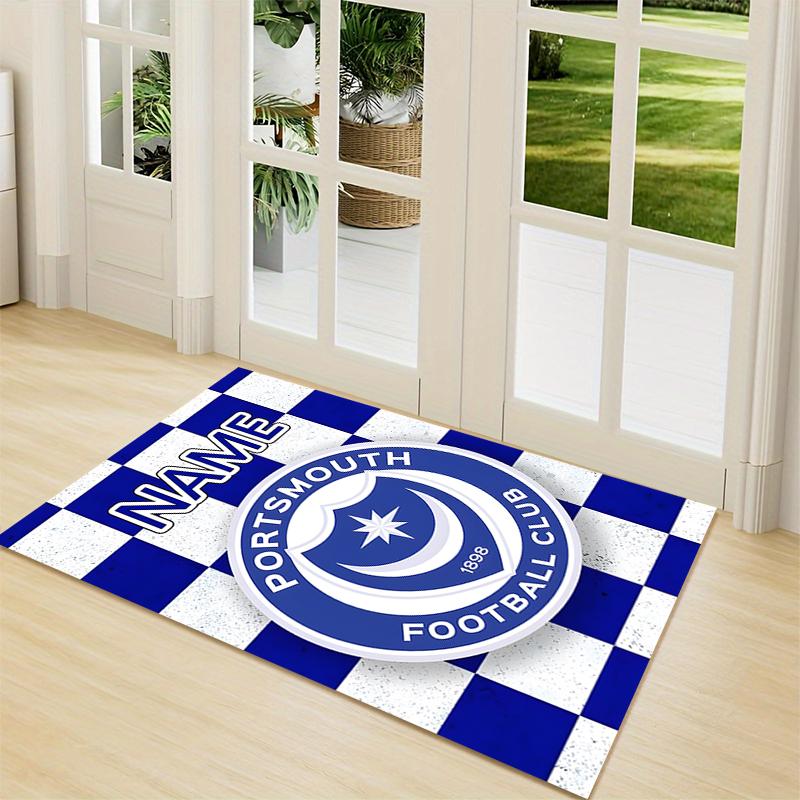 Custom Name AFC Bournemouth Crest Carpet Rug Customizable Soft Washable Anti-Slip Home Living Room Sofa Mats Personalized Rug. 0909223