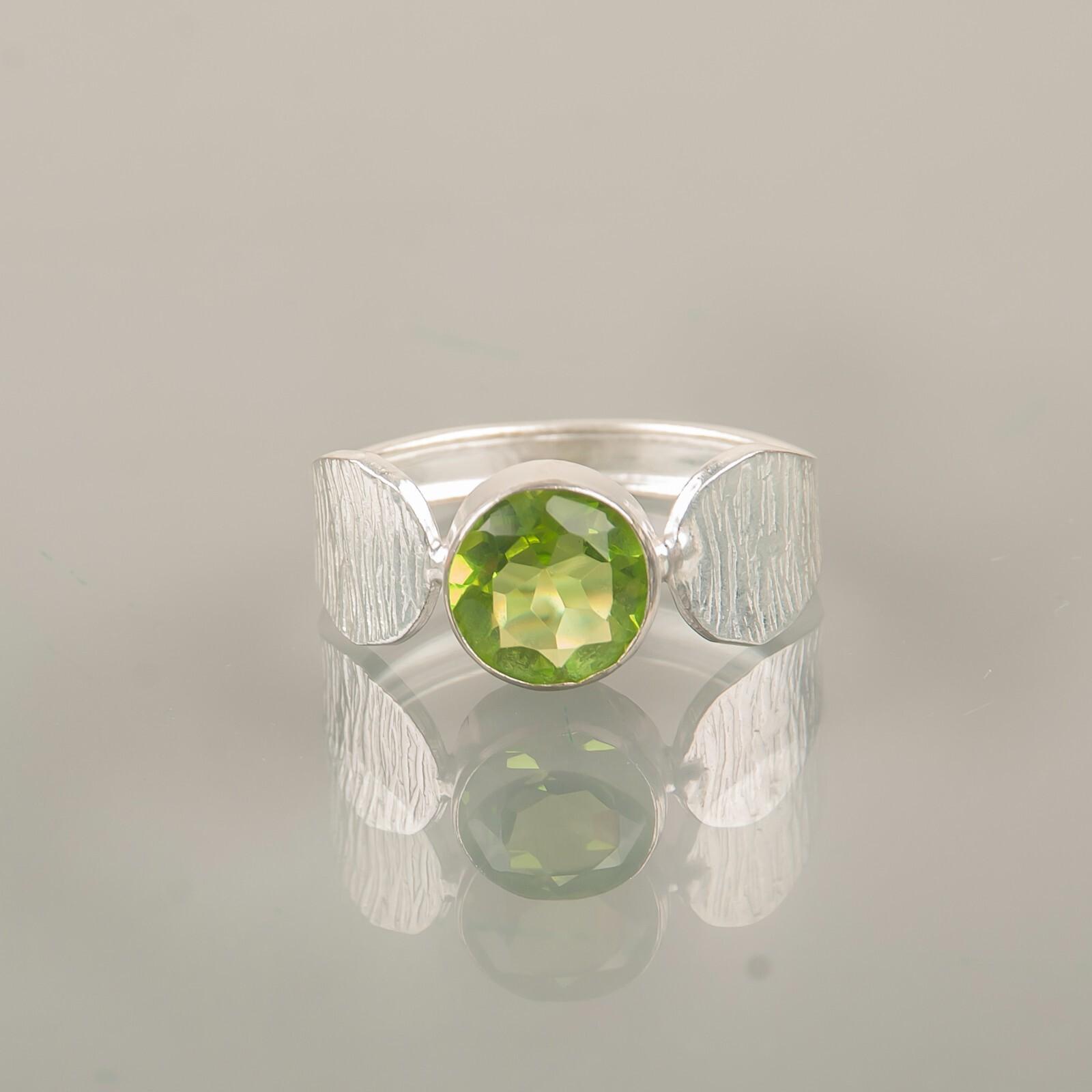 

Натуральный Перидот Драгоценный Камень 925 Стерлинговое Серебро Ювелирные Изделия Ручной Работы Кольцо Заявление RR-1-1 13