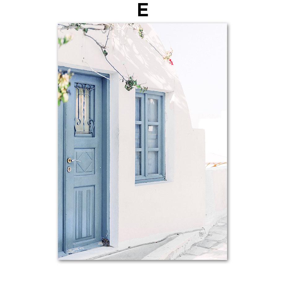 Blue Rose Ocean Beach Bike Starfish Lighthouse Posters And Prints Wall Art Canvas Painting For Living Room Decorative Pictures