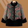 Winter Coat Women's Warm Cotton-padded Coat Old Lady Velvet Warm Winter New Cotton-padded Jacket