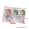 5 Pezzi Crankbait Esche Dure Wobbler Artificiale Esca per Bass Esca in Plastica Morbida Piccole Esche Artificiali Wobbler Crank Topwater