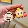 Entzückender Panda Toast Schlüsselanhänger Silikon Brot Puppe Niedliches Lebensmittel Anhänger Accessoire