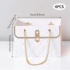 4PCS Portable Flower Box Rose Packaging Wrapping Gift Bag Shop Wedding Valentine's Day Birthday Party Paper Bag Box