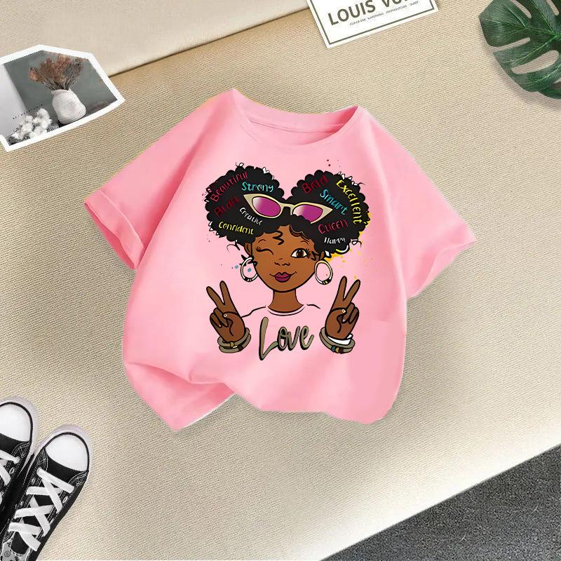 Children T-shirt Kid T Shirt 2-13Y Cool Girl Printed Kids 100% Cotton Clothes Tshirt Tops Tee