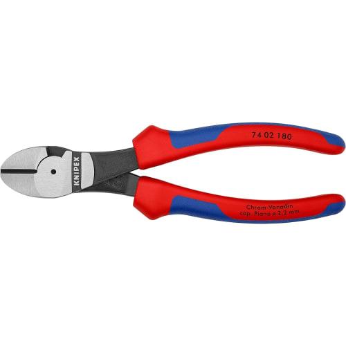 KNIPEX 7402-180 Strong diagonal nipper (for hard wire) (SB)