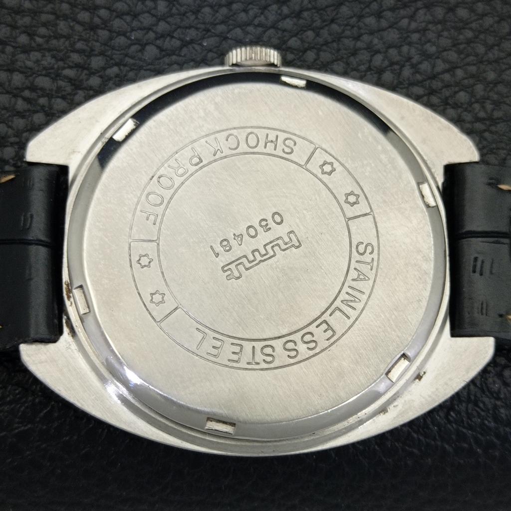 HMT Handaufzug Indische Herren Vintage Römische Ziffern Weißes Zifferblatt Uhr a702844-1