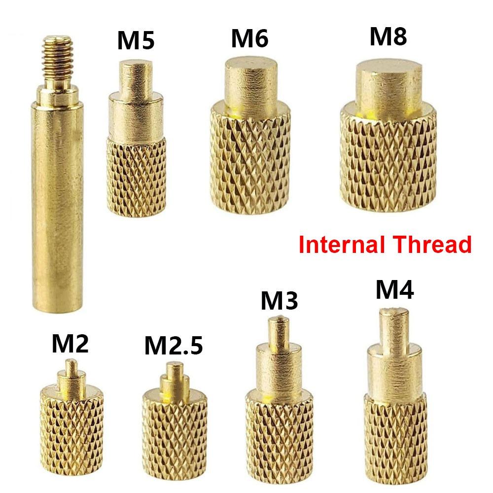 

1Set Brass Heat Insert Nut Tip Internal/External Thread Head for Plastic 3D Printer Soldering Iron Internal Thread