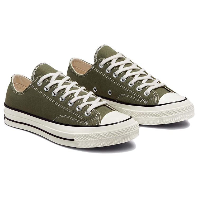 Converse Chuck 70 Low Utility Green Unisex Sneakers Egret Black A00757C
