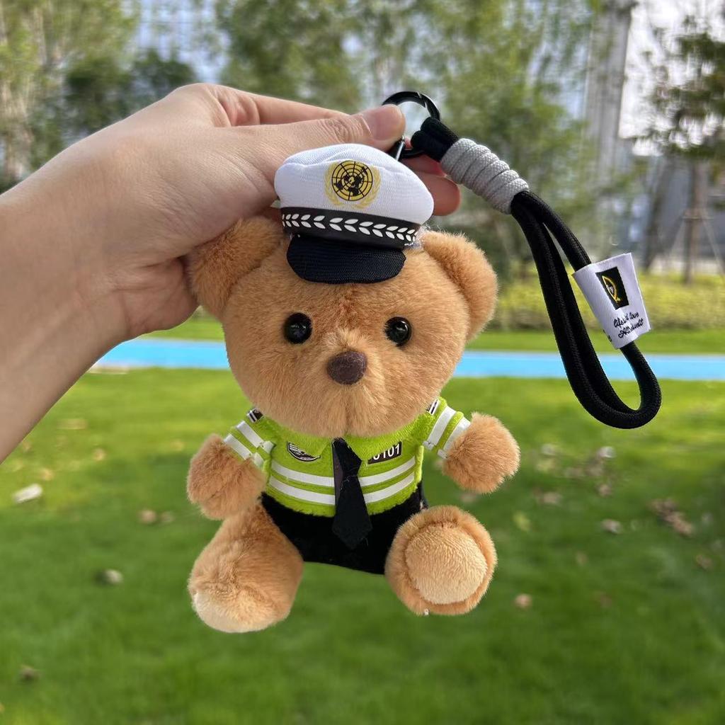 Custom Police & Firefighter Bear Pendant Charm for Bags