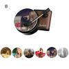 1 Set Car Air Freshener Vintage Record Player Turntable 6/12 Singer Compact Disc Fragrance Tablets Air Vent Mount Auto Aromatherapy Diffuser Ornament