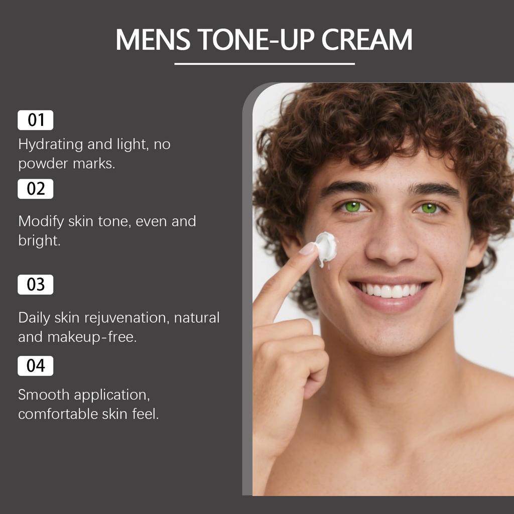 Men's Toner Cream, Men's Natural Face Cream, Men's Beauty Cream, Pore-invisible Skin Care Cream
