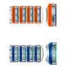 4Pcs Orange Blue 5 Layers Shaving Real High Quality Razor Blades For Sensitive