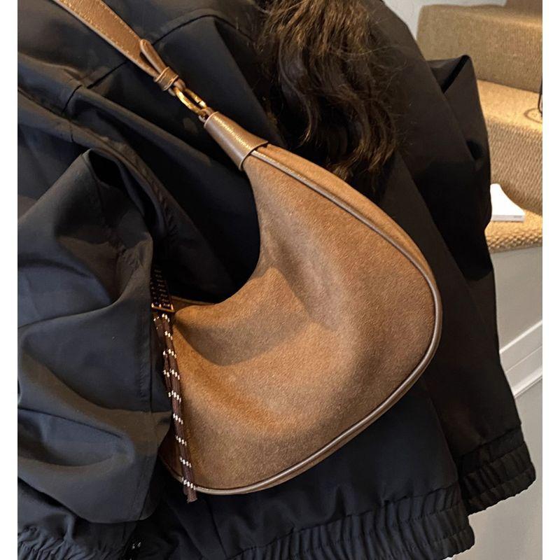 Customer Order Niche Retro Suede Bag Women's 2025 New Versatile Exquisite One-shoulder Underarm Carry Women's Messenger Bag