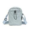 Compact Polyester Crossbody Phone Bag Solid Color Casual Drawstring Small Bag Single Shoulder Bag Unisex