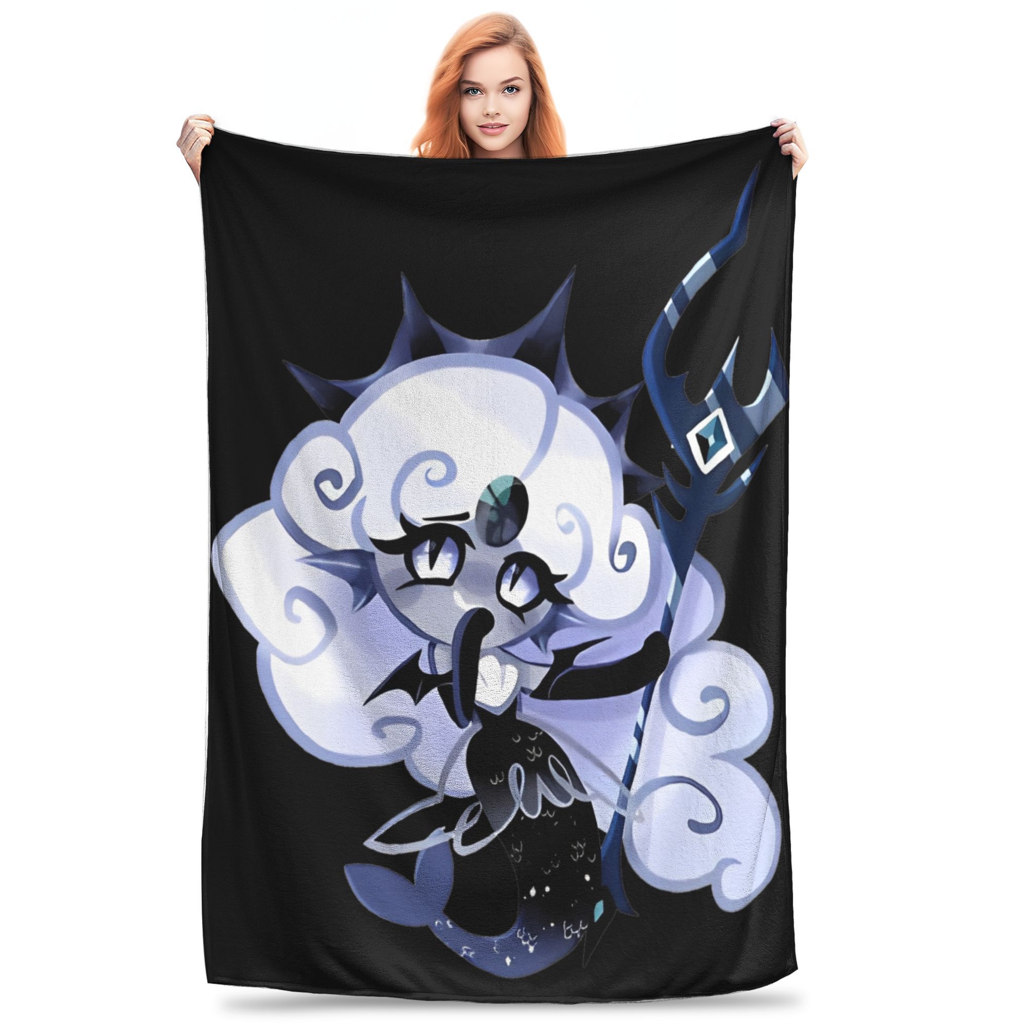 

Shadow Milk Cookie Blankets Coral Fleece Plush Cookie Run Kingdom Super Soft Throw Blanket for Bed Bedspread 30x40in