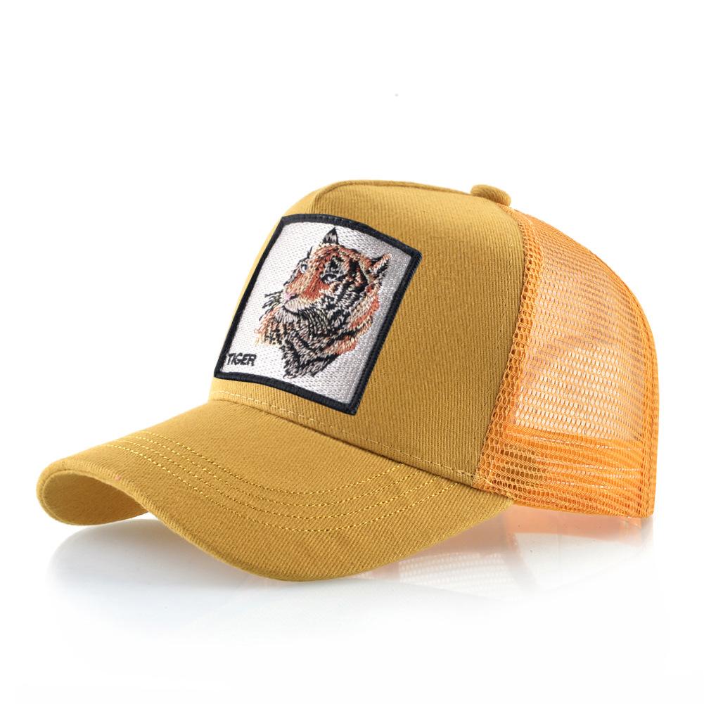 

Чотири сезони Тракерна кепка Чоловіки Жінки Snapback Хіп-хоп Бейсболка З вишивкою Патч-тигр Регульований козирок Кепка Adjustable