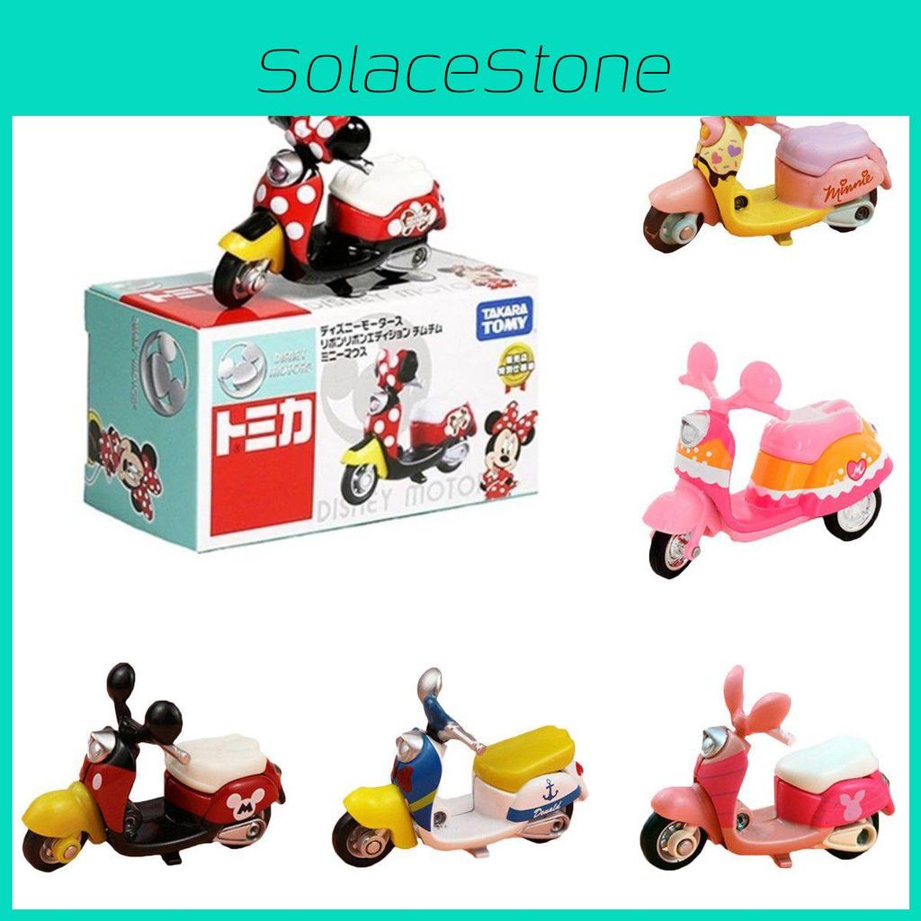 Diecast Toys Tomica Small Alloy Motorcycle Model Minnie Gift Anime