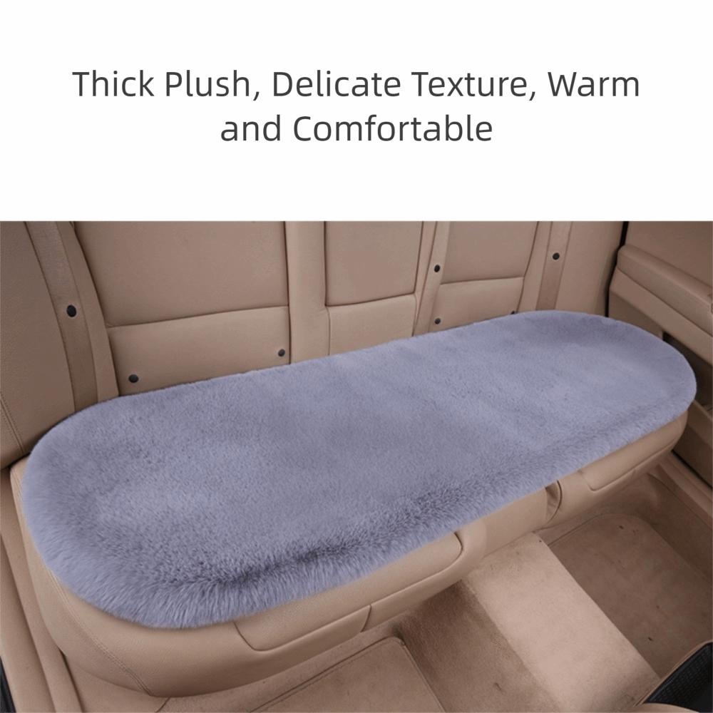 Thick Auto Seat Cushion Comfortable Faux Fur Car Seat Cover Practical Plush Car Seat Cover  Winter