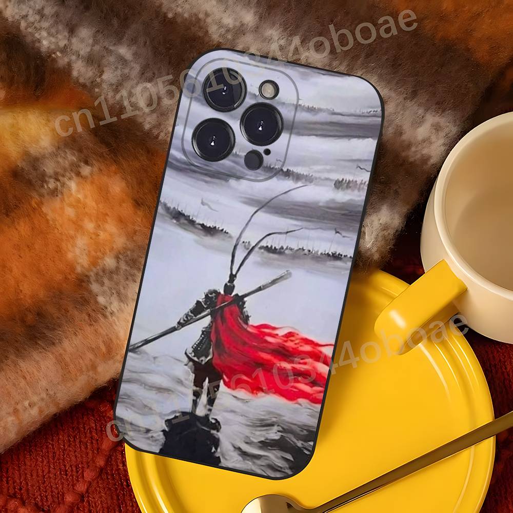 B-BlackMyth W-Wukong Phone Case For iPhone 17,16,15,14,13,12,11,Pro,Max,Plus Shockproof Cover