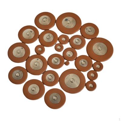 25x Sax Leather Pads with Multi Size Instrument Parts Professional Alto Replacement for