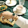 Small Green Watch Certification Imported Square Women'S Watch Mesh Belt Quartz Watch Customization