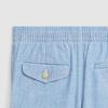 Polo Ralph Lauren SS24 Pony Embroidered Mid-Rise Straight Casual Shorts Kids Shorts Fabric-Blue CWPOSHOB4G20117-450