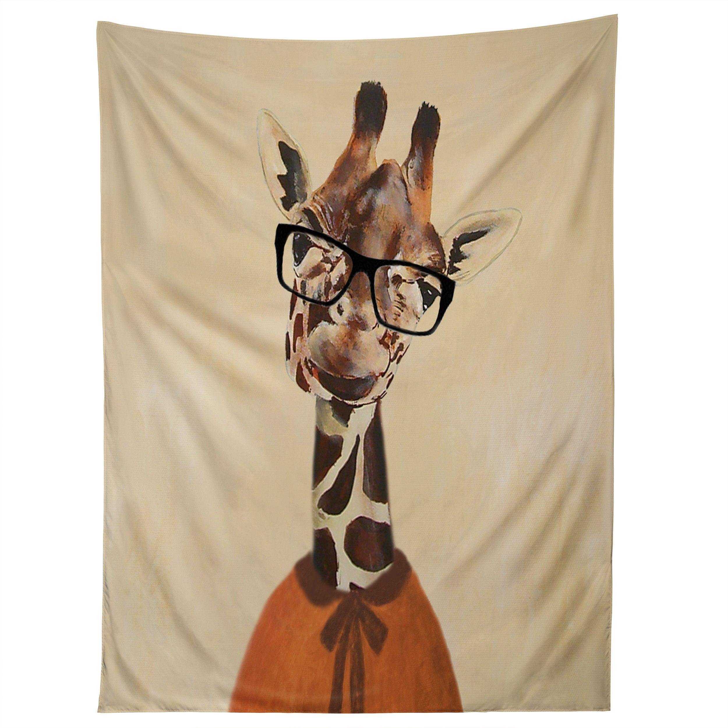 CLEVER GIRAFFE tapestry 75x100