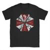 Umbrellas Corps Residents Evils T Shirts Men's Cotton Funny T-Shirt Round Collar Tee Shirt Short Sleeve Tops Summer