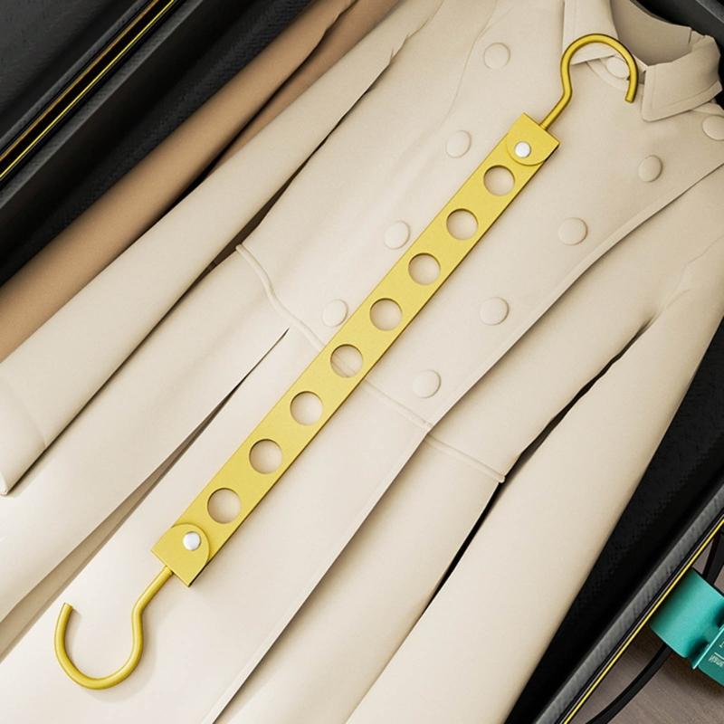 Space Saving Lightweight Garment Rack 6/8 Hooks For Scarves Ties Towels Foldable Storage Solution Closet Essential