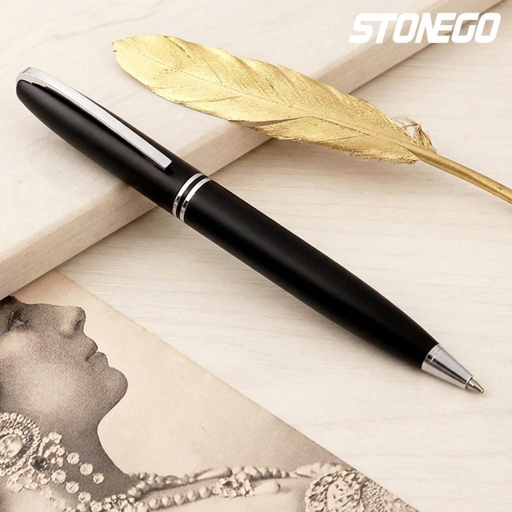 Retractable Twist Metal Ballpoint Pen Medium Point 10mm Smooth Writing Black Ink Pen Office Writing Supplies