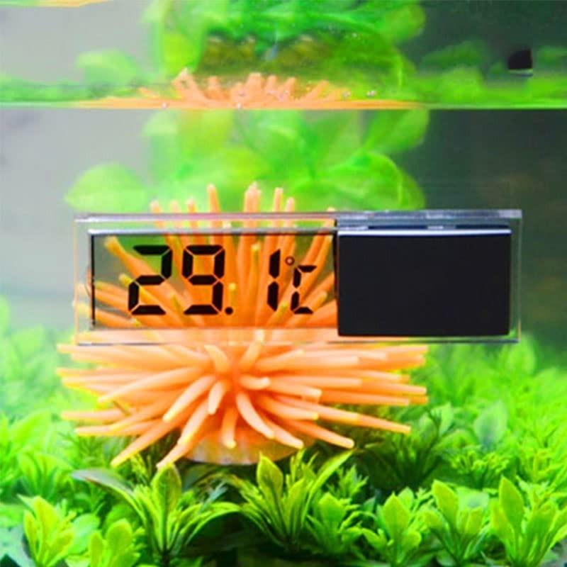 1pcs Aquarium Thermometer Electronic LCD Digital Fish Tank Temperature Measurement Fish Tank Temp Meter Aquarium Accessories