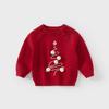 David Bella Kidsren's Knitwear Red Pullover Warm Winter Wear New Style Girls' Knitwear New Year's Top