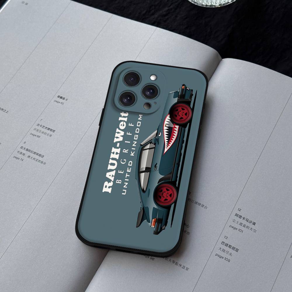 Phone Case For Iphone 16 15 11 13 14 Pro Max 7 8 Plus X Xr Xs Max 12mini Black Shell Cover Case