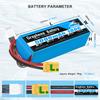 Yowoo RC LiPo 6S 5000mAh 100C 22.2V Graphene Battery with XT90S Plug for RC DJI EDF Airplane Quadcopter Helicopter Car Truck Boat Align 7.2 700L Yak