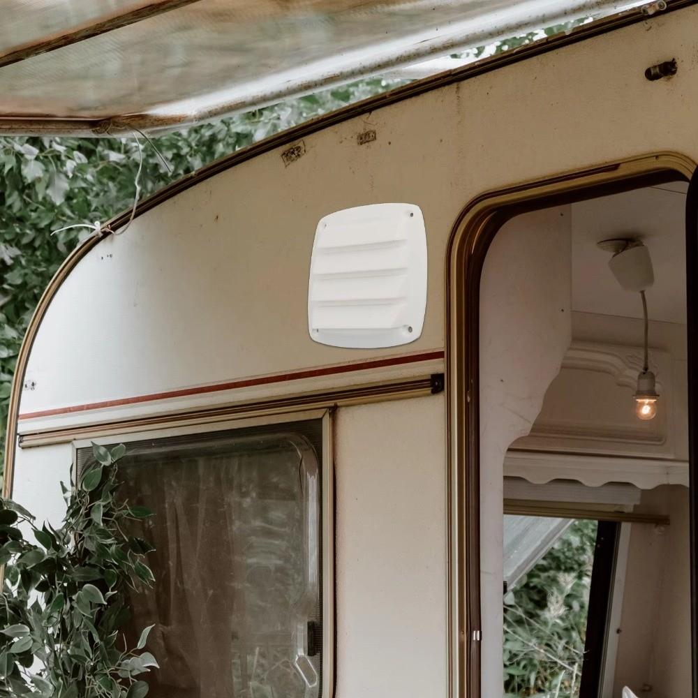 Plastic Square Vent Cover Retrofit 8.5/13cm Boat Air Vent Water Outlet Accessories Louvered Vents Ventilation System