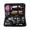 Kit de Costura Portátil, Estojo de Couro PU com Ferramentas Essenciais Incluindo Linhas Agulhas Tesouras e Fita Métrica, Viagem Casa Artesanato Reparo de Roupas