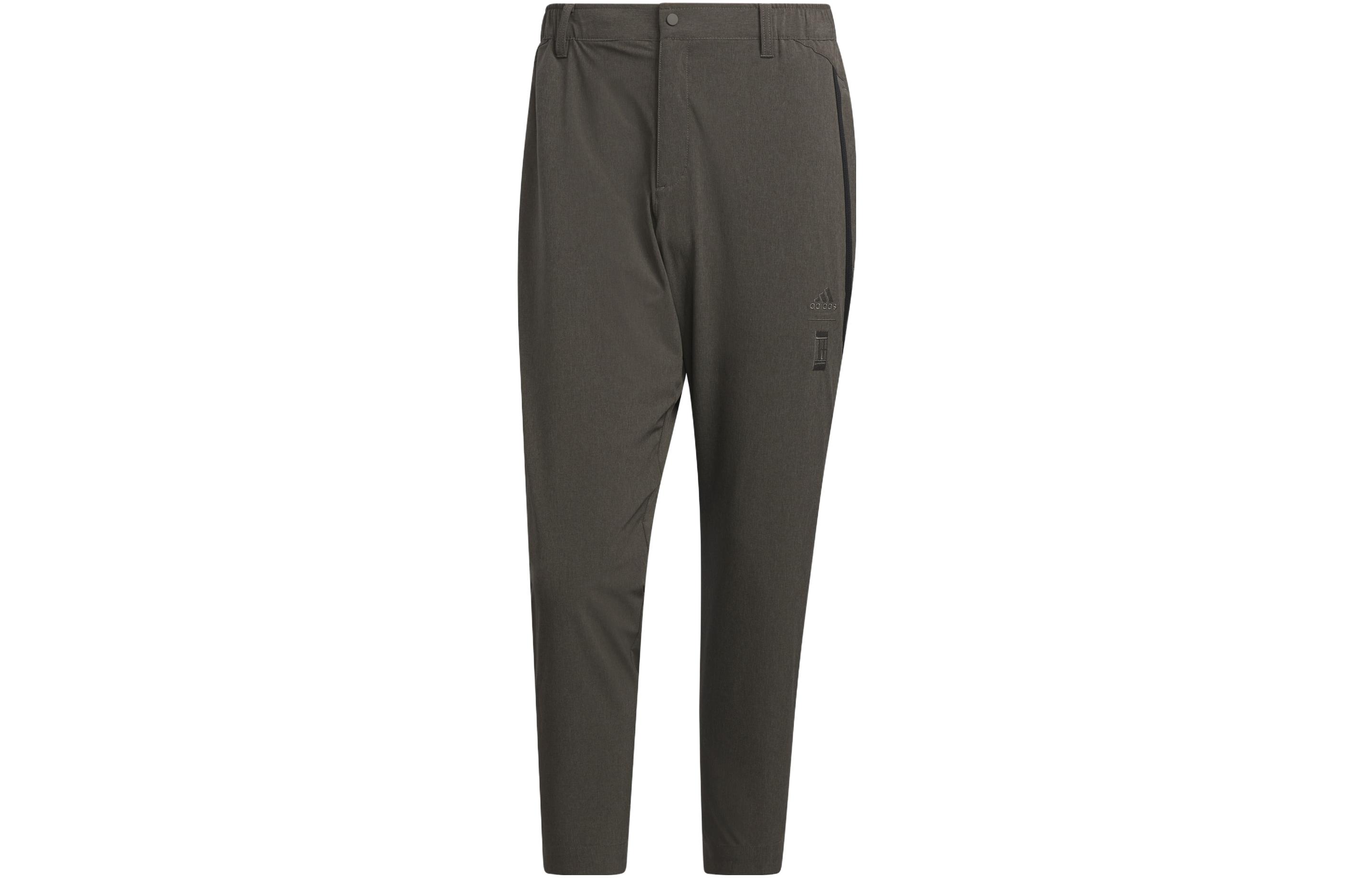 

Adidas Knitted Sweatpants Men s Stone Gray Moderate Tapered Pants IA8122 S
