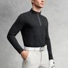 FILA Golf Series Casual Sports Simple Style Elastic Soft Stand Collar Long Sleeve T-Shirt Men Tops A11M545221FBK