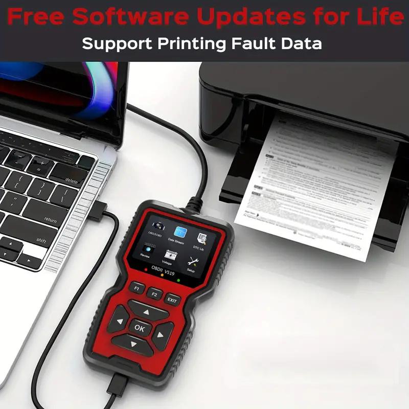 Obd2 Scanner Live Data V519 Outil de lecture de code de diagnostic mécanique professionnel Lecteur de code d'erreur clair Scanner automobile