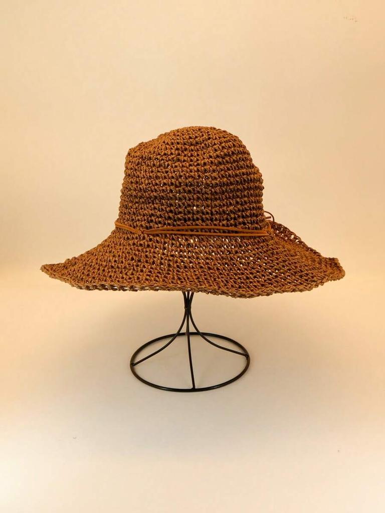Boho Women Straw Sun Hat With Wide Brim And Bow For Beach Outdoor Summer