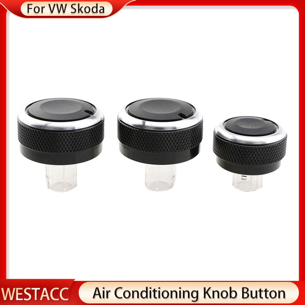 Car AC Knob for Volkswagen VW Jetta MK5 MK6 Bora Golf 5 Tiguan Touran Passta B6 B7 for Skoda Octavia A5 Air Conditioning