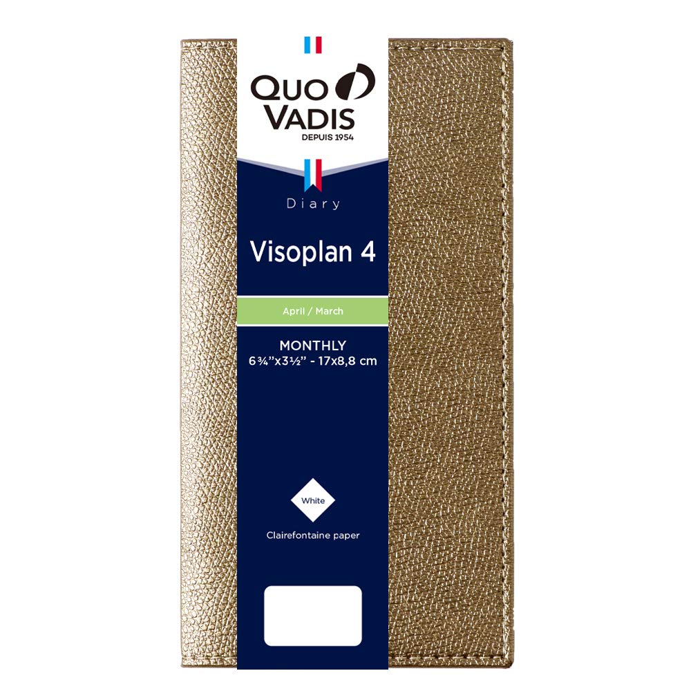 

QUOVADIS 2026 April-start Diary Biso Plan 4/Club Monthly Slim 17x8.8cm Copper qv66502co медный