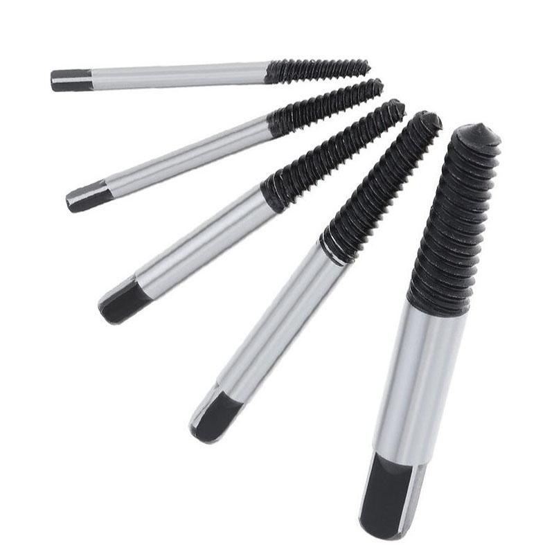 Poškozený Zlomený Odstraňovač Šroubů Extractor Vrtáky 5/6/8ks Ocelový Odolný EasyOut Odstraňovač Středový Vrták Nástroj pro Odstraňování Poškozených Šroubů